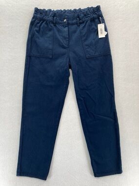 Liz Claiborne Paper Bag Stretch Pants Blue size 6